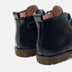 Boots Et Botillons-Jacadi Bottillons bébé fille en cuir lisse - marine MARINE JACADI