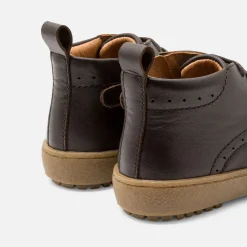 Boots Et Bottillons-Jacadi Bottillons bébé garçon en cuir - MARRON