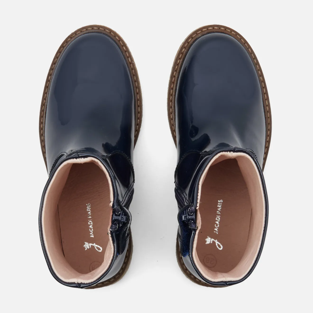 Boots Et Botillons|Chaussures-Jacadi Bottines enfant fille en vernis synthé - marine MARINE JACADI