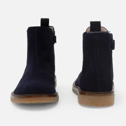Boots Et Botillons|Chaussures-Jacadi Bottines enfant fille en cuir - marine MARINE JACADI
