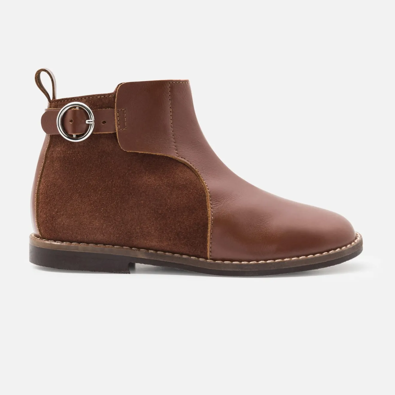 Boots Et Botillons|Chaussures-Jacadi Bottines enfant fille en cuir - NATUREL