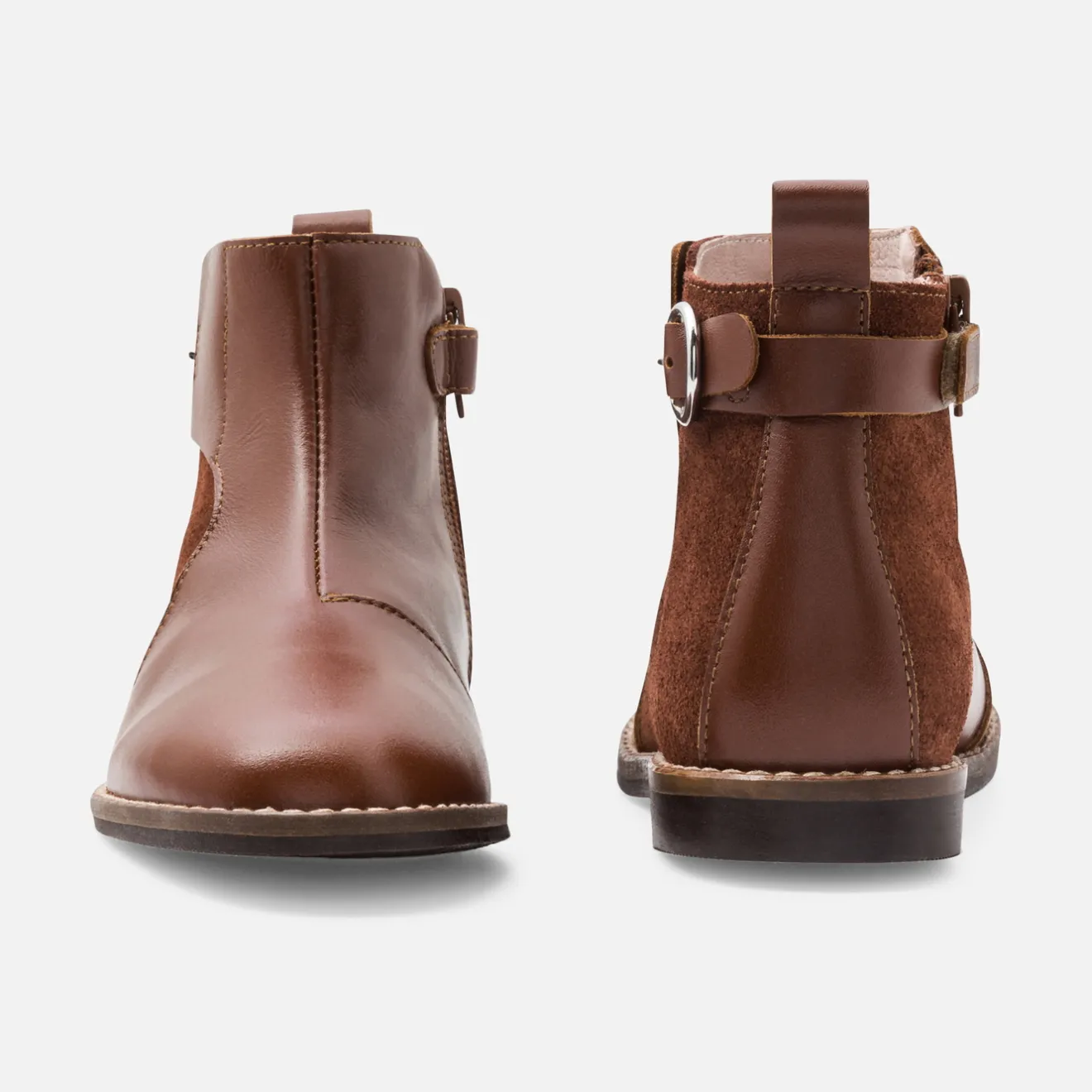 Boots Et Botillons|Chaussures-Jacadi Bottines enfant fille en cuir - NATUREL