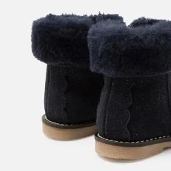 Chaussures Fourrées|Boots Et Botillons-Jacadi Bottines fourrées bébé fille - marine MARINE JACADI