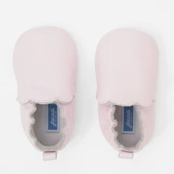 Accessoires-Jacadi Bottons bébé fille en cuir - ROSE