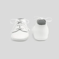 Accessoires-Jacadi Bottons en cuir bébé - blanc BLANC JACADI