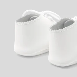 Accessoires-Jacadi Bottons en cuir bébé - blanc BLANC JACADI