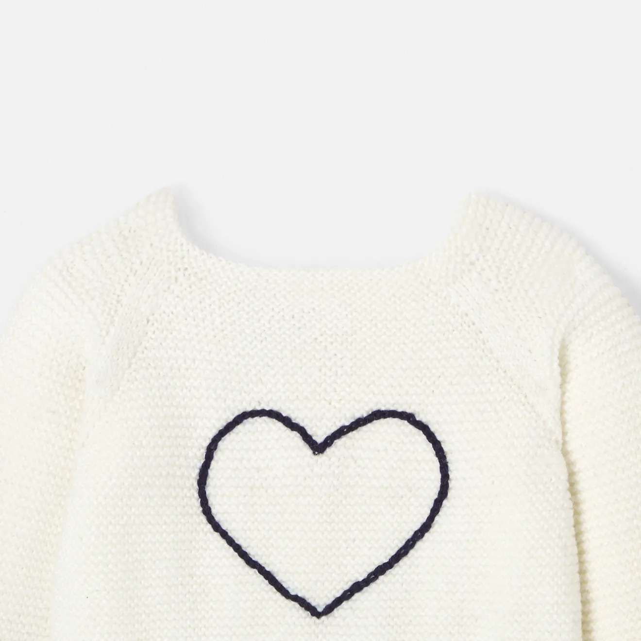 Pull, Sweat Et Cardigan-Jacadi Brassière Love Maille collection solidaire - BLANC/BLEU
