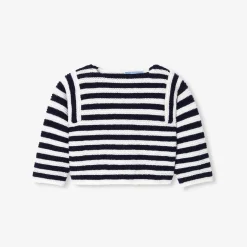 Pull, Sweat Et Cardigan-Jacadi Brassière Love Maille Collection Solidaire - ECRU/MARINE