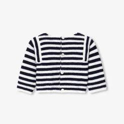 Pull, Sweat Et Cardigan-Jacadi Brassière Love Maille Collection Solidaire - ECRU/MARINE