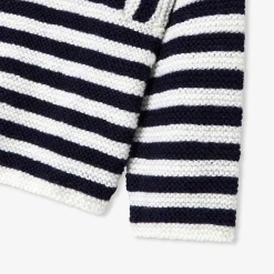 Pull, Sweat Et Cardigan-Jacadi Brassière Love Maille Collection Solidaire - ECRU/MARINE