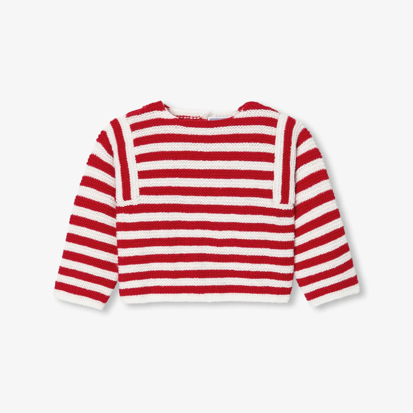 Pull, Sweat Et Cardigan-Jacadi Brassière Love Maille Collection Solidaire - BLANC/ROUGE