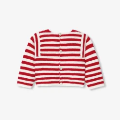 Pull, Sweat Et Cardigan-Jacadi Brassière Love Maille Collection Solidaire - BLANC/ROUGE