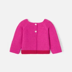 Pull, Sweat Et Cardigan-Jacadi Brassière Love Maille collection solidaire - ROSE/ROUGE