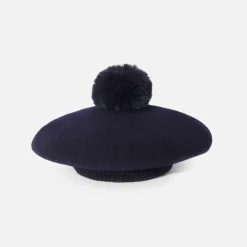 Accessoires-Jacadi Béret enfant fille Maison Laulhère - marine MARINE JACADI