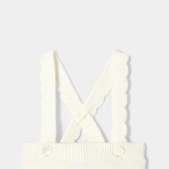 Pantalon, Bloomer Et Short-Jacadi Caleçon bébé fille à bretelles - blanc doux BLANC DOUX JACADI