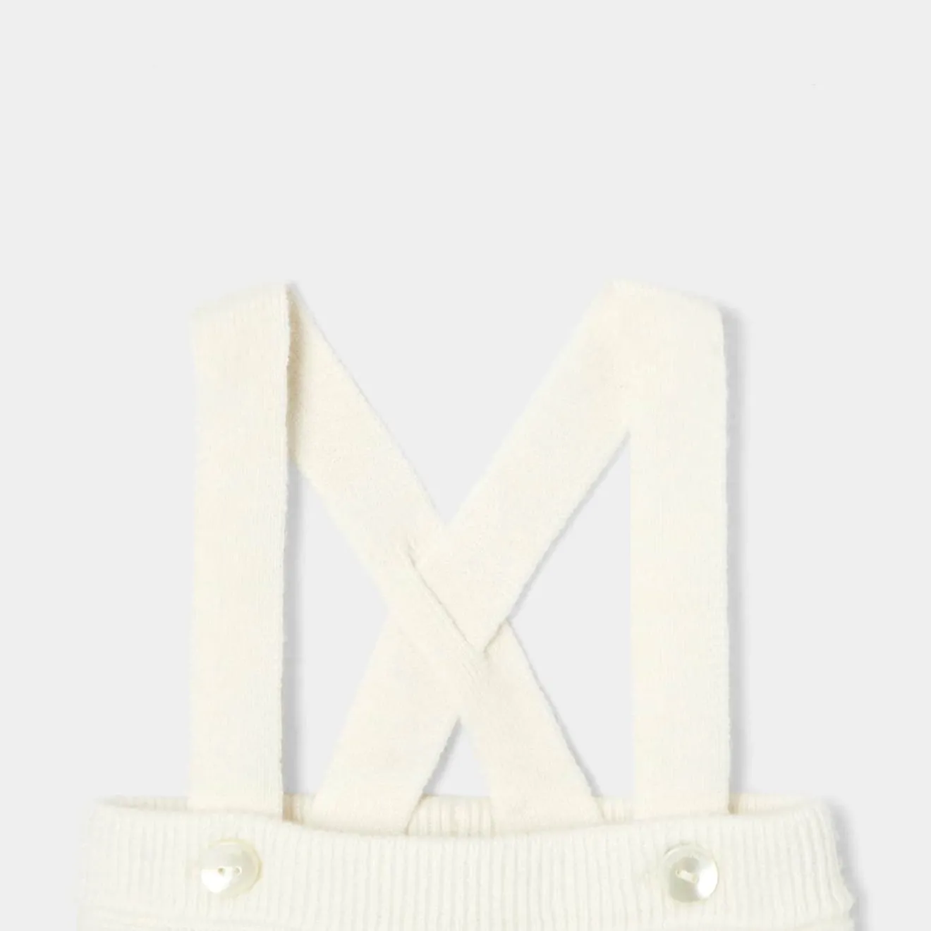 Pantalon, Bloomer Et Short-Jacadi Caleçon bébé garçon en tricot point mousse - blanc doux BLANC DOUX JACADI