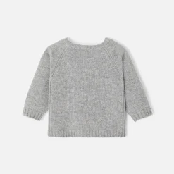 Pull, Sweat Et Cardigan-Jacadi Cardigan bébé en cachemire - gris chine clair GRIS CHINE CLAIR JACADI