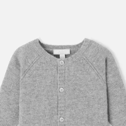 Pull, Sweat Et Cardigan-Jacadi Cardigan bébé en cachemire - gris chine clair GRIS CHINE CLAIR JACADI