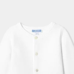 Pull, Sweat Et Cardigan-Jacadi Cardigan bébé en coton - blanc BLANC JACADI