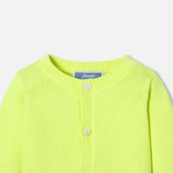 Pull, Sweat Et Cardigan-Jacadi Cardigan bébé en jersey JAUNE FLUO