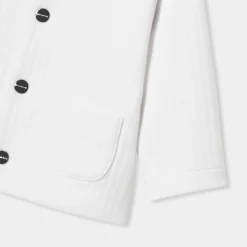 Pull, Sweat Et Cardigan-Jacadi Cardigan bébé en jersey quilté - blanc BLANC JACADI