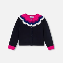 Pull, Sweat Et Cardigan-Jacadi Cardigan bébé fille - lore MARINE/MULTICO