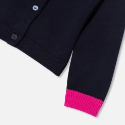 Pull, Sweat Et Cardigan-Jacadi Cardigan bébé fille - lore MARINE/MULTICO