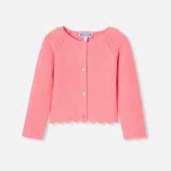 Pull, Sweat Et Cardigan-Jacadi Cardigan bébé fille - ROSE INDIEN