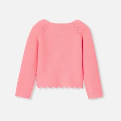Pull, Sweat Et Cardigan-Jacadi Cardigan bébé fille - ROSE INDIEN