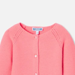 Pull, Sweat Et Cardigan-Jacadi Cardigan bébé fille - ROSE INDIEN