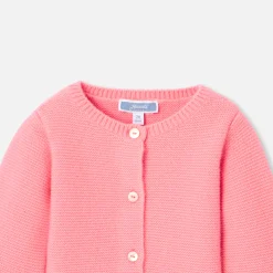 Pull, Sweat Et Cardigan-Jacadi Cardigan bébé fille en cachemire - ROSE INDIEN
