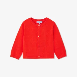 Pull, Sweat Et Cardigan-Jacadi Cardigan bébé fille en jersey - TANGERINE