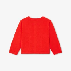 Pull, Sweat Et Cardigan-Jacadi Cardigan bébé fille en jersey - TANGERINE
