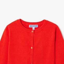 Pull, Sweat Et Cardigan-Jacadi Cardigan bébé fille en jersey - TANGERINE