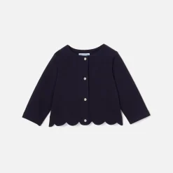 Pull, Sweat Et Cardigan-Jacadi Cardigan bébé fille en molleton - marine MARINE JACADI