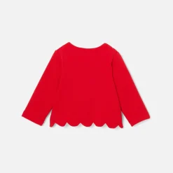 Pull, Sweat Et Cardigan-Jacadi Cardigan bébé fille en molleton - rouge ROUGE JACADI
