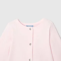 Pull, Sweat Et Cardigan-Jacadi Cardigan bébé fille en molleton - rose poudre ROSE POUDRE JACADI