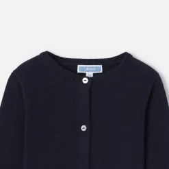 Pull, Sweat Et Cardigan-Jacadi Cardigan bébé fille en tricot - marine MARINE JACADI