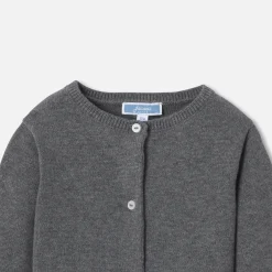 Pull, Sweat Et Cardigan-Jacadi Cardigan bébé fille en tricot - gris anthracite GRIS ANTHRACITE JACADI
