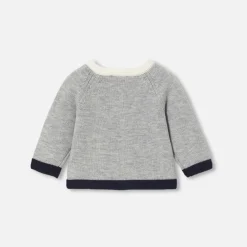 Pull, Sweat Et Cardigan-Jacadi Cardigan bébé garçon - lore GRIS/MULTICO