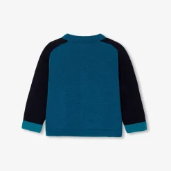 Pull, Sweat Et Cardigan-Jacadi Cardigan bébé garçon color block - marine MARINE JACADI