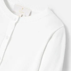 Pull, Sweat Et Cardigan-Jacadi Cardigan court enfant fille - blanc BLANC JACADI