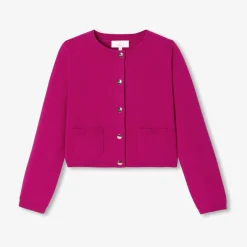 Pull, Sweat Et Cardigan-Jacadi Cardigan court enfant fille - CERISE CLAIR