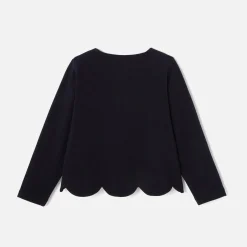 Pull, Sweat Et Cardigan-Jacadi Cardigan en molleton enfant fille - marine MARINE JACADI