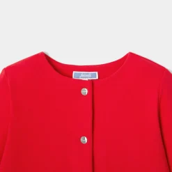 Pull, Sweat Et Cardigan-Jacadi Cardigan en molleton enfant fille - rouge ROUGE JACADI