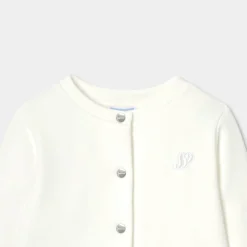 Pull, Sweat Et Cardigan-Jacadi Cardigan en molleton enfant fille - blanc doux BLANC DOUX JACADI