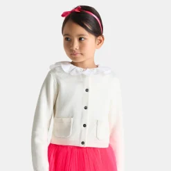 Pull, Sweat Et Cardigan-Jacadi Cardigan enfant fille - blanc doux BLANC DOUX JACADI