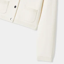 Pull, Sweat Et Cardigan-Jacadi Cardigan enfant fille - blanc doux BLANC DOUX JACADI