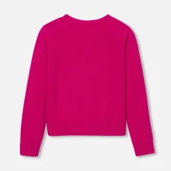 Pull, Sweat Et Cardigan-Jacadi Cardigan enfant fille - FRAMBOISE