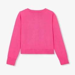 Pull, Sweat Et Cardigan-Jacadi Cardigan enfant fille - FUSCHIA CLAIR